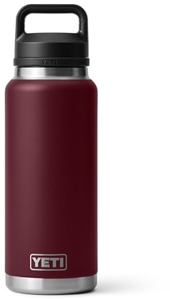 YETI Rambler 1,020.6 g Flasche, vakuumisoliert, Edelstahl mit Chug Cap, Wild Vine Red