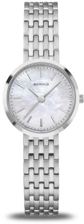 BERING Damen Uhr Quarz Movement - Classic Collection mit Edelstahl und Saphirglas 19126-700 - 5 ATM