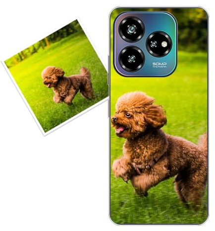 KARTXITAI personalisierte Handyhülle Kompatibel mit ZTE Blade V60 VITA 2024,hülle selber gestalten-case personalisiert mit Foto,Bildern,oder Text selbst gestalten + 1 x Handykette Universal