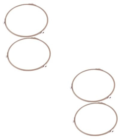 Ciieeo 2 Juegos Bandeja De Soporte Soporte Bandeja Redonda Plancha Grill Accesorios Microondas Rueda De Rodillo Microondas Anillos De Rodillos Microondas Anillo De Soporte 2 piezas * 2