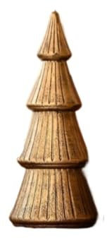 Pino di Natale Albero di Natale in Legno, Statua Albero da Tavolo Centrotavola da Scrivania in Legno Decorazioni for La Casa Albero di Natale Moderno(Gold,20cm)