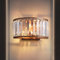 Aplique de Pared de Cristal para Interiores, lámpara de Cristal Moderna, lámpara LED de Media Luna, lámpara de Noche, lámpara Regulable para Sala de Estar, Dormitorio, escaleras, p