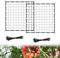 Qivine 2 Stück Gemüseschutznetz Scrog Netz 120x120, Pflanzenstütze Grow Netz Pflanzennetz Ranknetz für Kletterpflanzen, Elastische Spalier Wachsen Zelt für Pflanzen Gemüse Obst