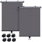 My DIY Car Window Shades - Universal Fit Car Sun Shade made with Sunblock + UV Protection Material - Easy to Use Cars Sunshade Curtains Roller Blinds for Blocking Mosquito (Pack of 2)