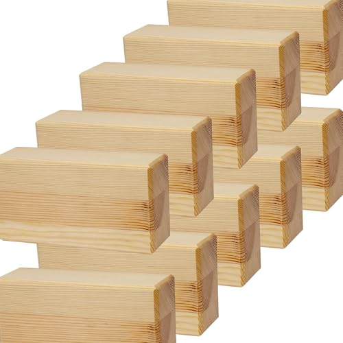 PROJECT OF WOOD Yogablock Holzklötze für Yoga Pilates Stretching und Meditation Natürlich umweltfreundlich stabile Unterstützung für das Training