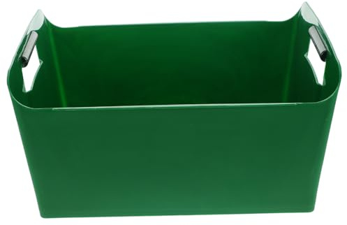 Plastic Ice Bucket Green Square Beer Bucket with Handle, for Parties