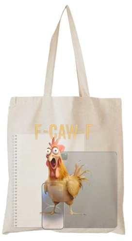 usefulbeauty Tasche aus, Huhn, Handtasche mit Huhn | Shopping Schulter | für Krankenschwestern, Frauen, Männer, Lehrer, Reisen, Arbeit, Schule, Wohnheim, Universität, Fitnessstudio, Shopping