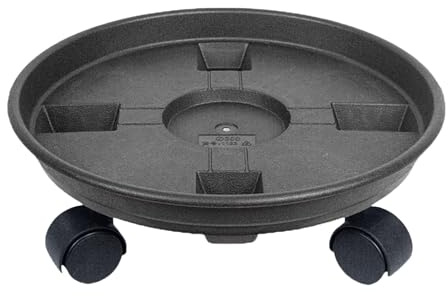 Rolling Plant Trolley, Plant Saucer with Wheels, Pot Stand with Drainage, for Garden, Indoor Use, Study, Multi, 40cm