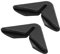 Uxcell Black Rubber Car Door Edge Guard Protector, 2pcs, Door Surface Recommendation, Right Angle Fit, 2.5mm Thickness