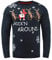 Blend Rudolph Herren Strickpullover Weihnachtspullover Mit Rundhalsausschnitt, Größe:XXL, Farbe:Dark Navy/Dance (74678)