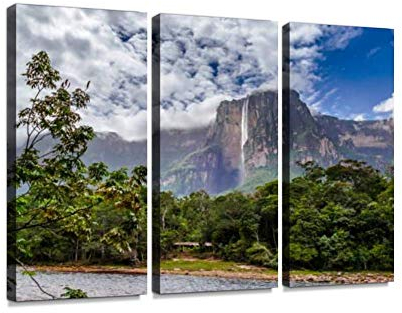 Belisiis Erawan Beauty Wandkunst exklusiv Fotografie Vintage abstrakte Gemälde Druck auf Leinwand Home Decor Wall Art 3 Panels gerahmt fertig zum Aufhängen 3 Panel Multi13
