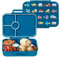 Wildkin Kinder-Bento-Box für Jungen und Mädchen, mit 4 Fächern, auslaufsicher mit geschlossenem Verschluss, perfekt für Schule und Reisen, Bento für Kinder (Züge, Flugzeuge und LKW)