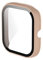 Giaogor Schutzhülle für Amazfit GTS 2 Mini, Hard PC hülle mit Glas Displayschutz kompatibel mit Amazfit GTS 2 Mini Smartwatch 2021 (Rosa)