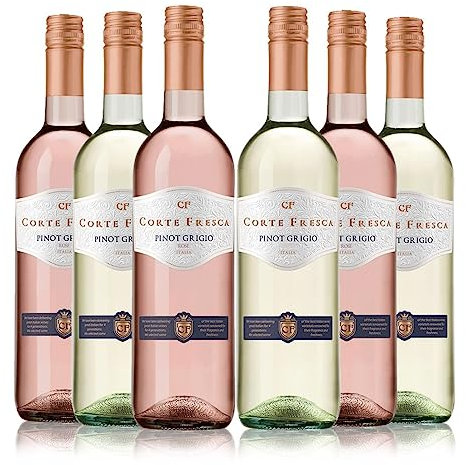 Cortefresca Pinot Grigio & Pinot Grigio Rose (6 x 750ml - 12%)