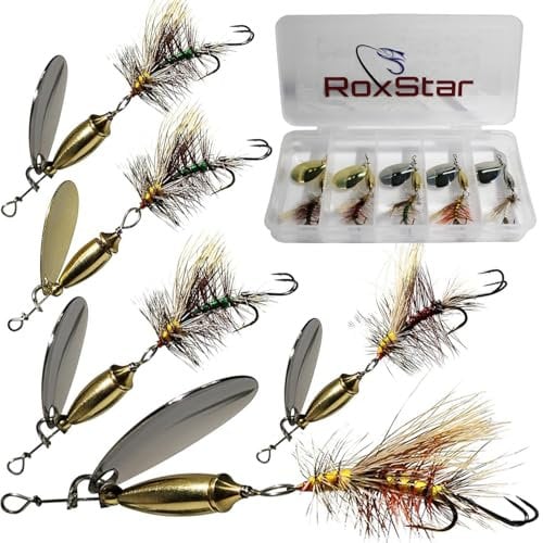 RoxStar Fly Strikers | Bewährt bundesweit, um jeden Spinner zu Angeln | handgefertigt in den USA | vielseitiger Angelspinner Aller Zeiten! Forelle, Barsch, Stahlkopf | Stoppen Sie das Angeln – fangen