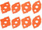 YWNYT Lot de 8 modèles de routeur de rayon ABS + CNC pour le travail du bois, coins arrondis R5 à R40
