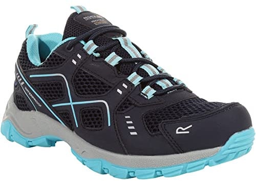 Regatta - Chaussures de Marche VENDEAVOUR - Femme (41 FR) (Bleu Marine/Bleu Turquoise pâle)