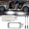 POPMOTORZ 2 Stücke Autotür Lichter, Innenbeleuchtung Türleuchte Fußraumleuchte für A-udi A2 A3 S3 A4 S4 A5 S5 A6 S6 A7 A8 RS4 RS6 2835 SMD mit Canbus leichte Installation Weiß