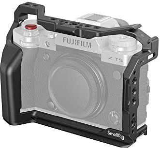 SMALLRIG X-T5 Kamera-Vollkäfig Cage für FUJIFILM, Kamera-Rig aus Aluminiumlegierung für Fujifilm XT5 mit Auslöser, Eingebautem QD-Anschluss, NATO-Schienen und Schnellwechselplatte für Arca - 4135