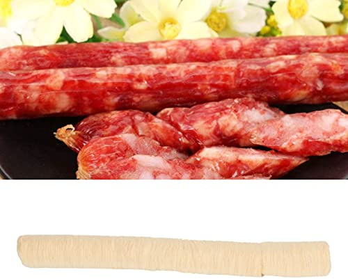 Fdit 15mm Collagen Casings Roast Sausage Collagen Casings Smoked Dried Sausage Making Accessories and Supplies Sausage Snacks