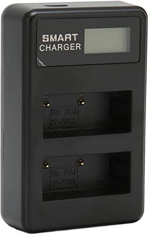 NP W126 Chargeur LCD à Double Fente, Chargeur de Batterie Double USB 5 V pour Batterie D'appareil Photo Fujifilm XS10 XT3 XT30 XT20 XT10 XT2 XA7 XE4 XA5 XT200 XT100 X100V X100F