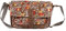 Viynl Umhängetasche mit Eulen-Aufdruck, Umhängetasche, ca. 23 cm x 28 cm., grau, One Size