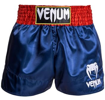 Venum Herren Classic Muay Thaibox Shorts, Blau/Rot/Weiß, XL Slim Kurz EU