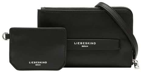 LIEBESKIND BERLIN Umhängetasche Handytasche Lora Calf Optic Multi Pouch Black schwarz