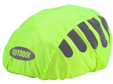 Regenschutz für Fahrradhelm Helmet Raincover Helmschutz Atmungsaktiver und Wasserfester Helmüberzug Reflektierende Fahrrad Regenhaube Universal Helm Überzug (Grün)