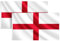 COCOSY 2 Stück England Fahne - 90 x 150 cm 100% Polyester England Flagge mit Messing-Ösen - Wetterfeste & Langlebige ENG England Flagge für Sport & Feierlichkeiten