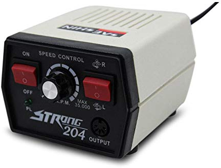 Polisseuse micromoteur Strong 204 + 102 L, 65 W, design compact, rotation à droite/gauche, convient pour un travail précis