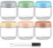 6 Pack 10oz Glass Jars, Overnight Oats Jars, Overnight Oats Container with Screw Lid Airtight, Salad Dressing Sauce Baby Food Kids Snacks Cereal, Milk, Vegetable and Fruit Salad Jam Storage Container