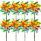 8 Stück Windräder Vogelabwehr, Reflektierende Windmühle,Taubenabwehr Windrad,Garten Obstgarten Balkon Vogelabwehr,Gartendekoration für draußen (8pcs-Farbe-C)