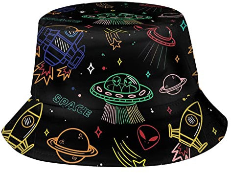 Sommerhut UFO-Aliens Fan-Hut Atmungsaktive Fischerhüte Komfortables Freizeithut Für Herren, Wandern, Angeln