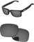 PapaViva Lentes de repuesto para gafas de sol Oakley Holbrook OO9102 de 55 mm, Negro cromado, Holbrook