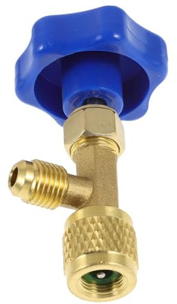 MOLUCKFU Abridor De Grifos Para Latas De Refrigerante Con Válvula De Seguridad Adaptador De Manguera Para Carga De Aire Acondicionado De Coche 2 En 1 Herramienta Compacta Y Versátil