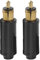 2 Stück Zigarettenanzünder Stecker, 12v Stecker 2 Polig Passt in Jede Europäische Din-Buchse Sowie in Autos, Lkws, Motorräder, Roller, Geländefahrzeuge(Schwarz)