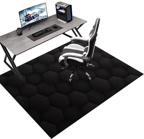 Tkuhknag Tappeto Sedia Ufficio Tappeto per Sedia Gaming Tappeto Sedia Tappeto per Sedia con Ruote Tappeto Gaming Pavimento Protezione Pavimento Tappeto Multiuso per la Casa Tappeto Ufficio 60 x 70 cm