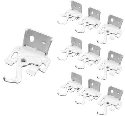Laroal 10-Pack Standard Roman Blind Brackets Roman Blind Accessories Butterfly Mounting Bracket For Top Or Face Fixing