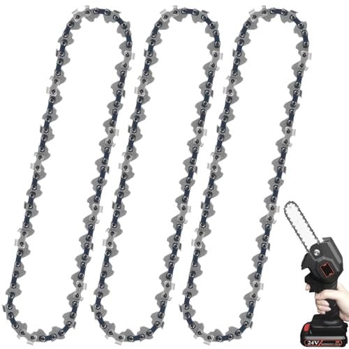 3 Pack da 6 pollici Catena per motosega Catena di ricambio Mini Catena di ricambio per motosega Mini Lame per motosega, Catena di ricambio per motosega da 6 pollici 37 Maglie