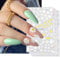 4 Sheets 5D Embossed Spring Flower Nail Art Stickers – Self-Adhesive Floral Decals for DIY Manicure, Summer Colorful Nail Decorations for Women & Girls, Nail Salon & Home Use