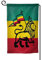 Bandiera Reggae Rasta Leone Bandiera Da Giardino Durevole Bandiere All'Aperto Divertente Bandiera Da Cortile Decorazione Per Patio Interni Esterni 30X45Cm