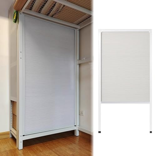 Porta a Soffietto Anta Pieghevole per Armadio da Cucina, Anta Bianca per Armadio Che si Alza e si Abbassa, Cancello Scorrevole Pieghevole per Piccoli Spazi, Personalizzabile(70x200cm (28x79in))
