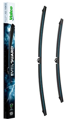 Valeo Everguard 2 Scheibenwischer VSK12 - Vorne - 650 mm / 450 mm | Set mit 2 Silikon-Flachbalkenwischern, 566028