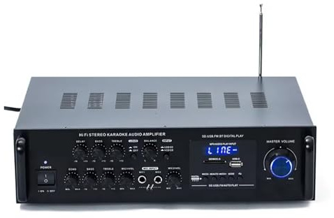 2.1 300W Hochleistungs-AV-Verstärker mit SD-, USB-, FM- und Bluetooth-Fernbedienung Fürs Heimkino
