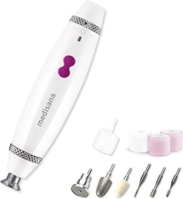medisana MP 840 Elektrisches Maniküre & Pediküre Set, Nagelpfeile, Nagelfräser, Inkl. 7 Aufsätze, Für Nägel, Nagelhaut & Hornhaut