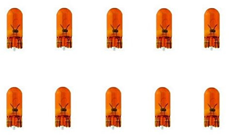 10x WY5W T10 12V 5W W2,1x9,5d BLINKER BLINKLEUCHTEN ORANGE AMBER LAMPEN SEITENBLINKER 10 STÜCK FALTSCHACHTEL Jurmann® LongLife & Erschütterungsfest