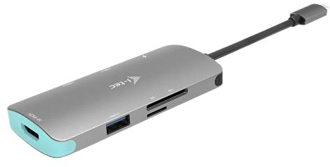 i-tec USB-C 4K Metall Nano Docking Station mit 1x HDMI 3X USB 3.0 1x SD/MicroSD und Stromversorgung 100W für Windows, MacOS, Android, ChromeOS