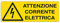 CARTELLO ALLUMINIO 35x12,5cm 'ATTENZIONE CORRENTE ELETTRICA' CARTELLI SEGNALATORI