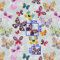 Pingianer 11,99€/m Schmetterling 100% Baumwolle Baumwollstoff Kinder Meterware Handwerken Nähen Stoff (Schmetterling Bunt auf Grau 2, 100x160cm (11,99€/m))